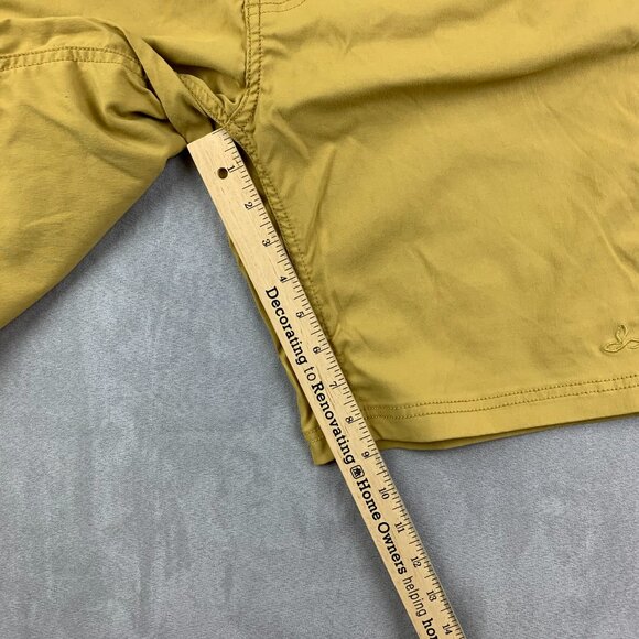 Prana Mens Shorts 34 Yellow Chino Brion 9" Nylon Stretch Outdoor Hiking UPF - Picture 7 of 11